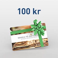 PRESENTKORT 100 KR FRÅN SMAKA PÅ GÖTEBORG