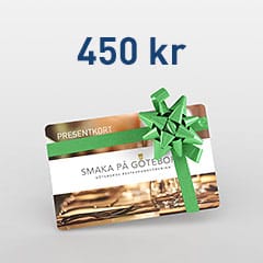 PRESENTKORT 450 KR FRÅN SMAKA PÅ GÖTEBORG